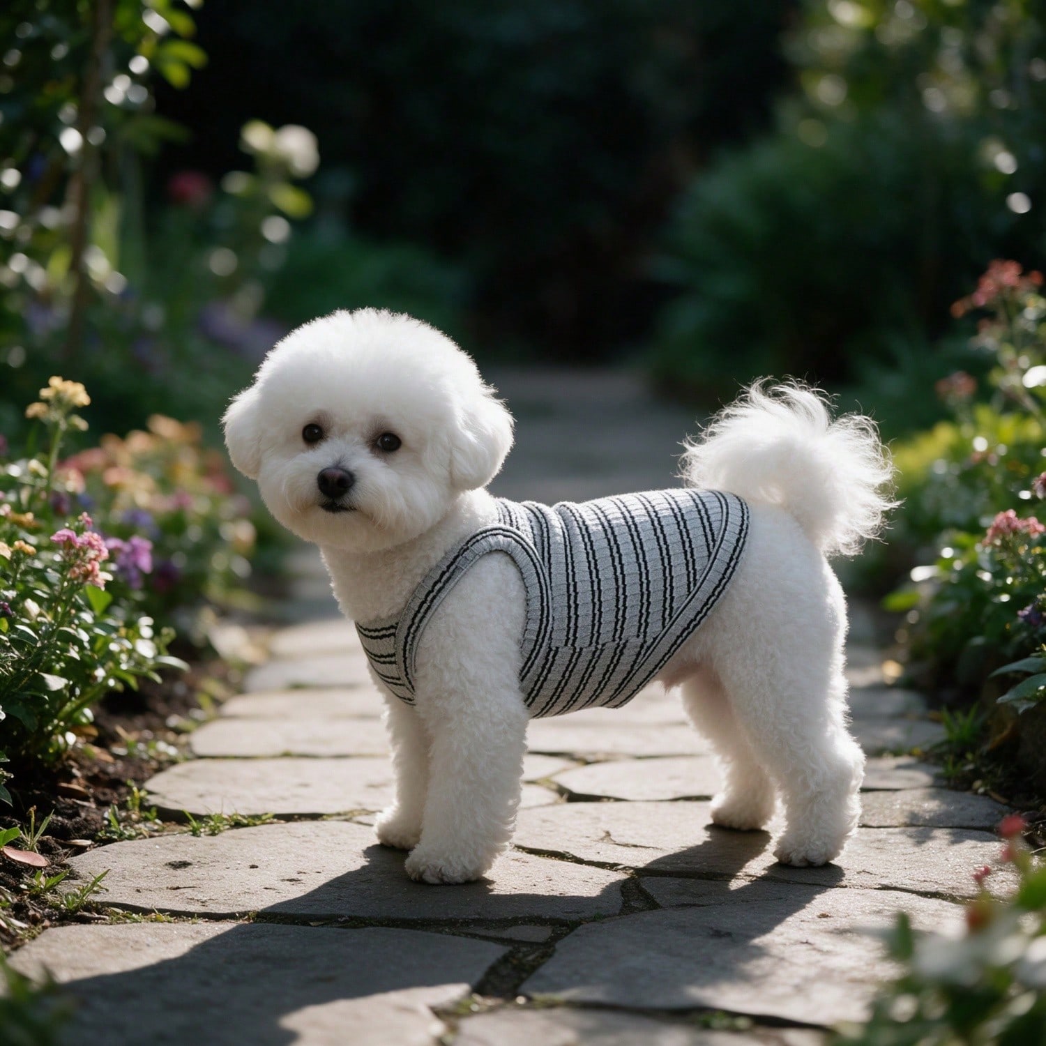 1PC Striped Ribbed Dog Tank To - đánh giá và giá Tank Top Ribbed