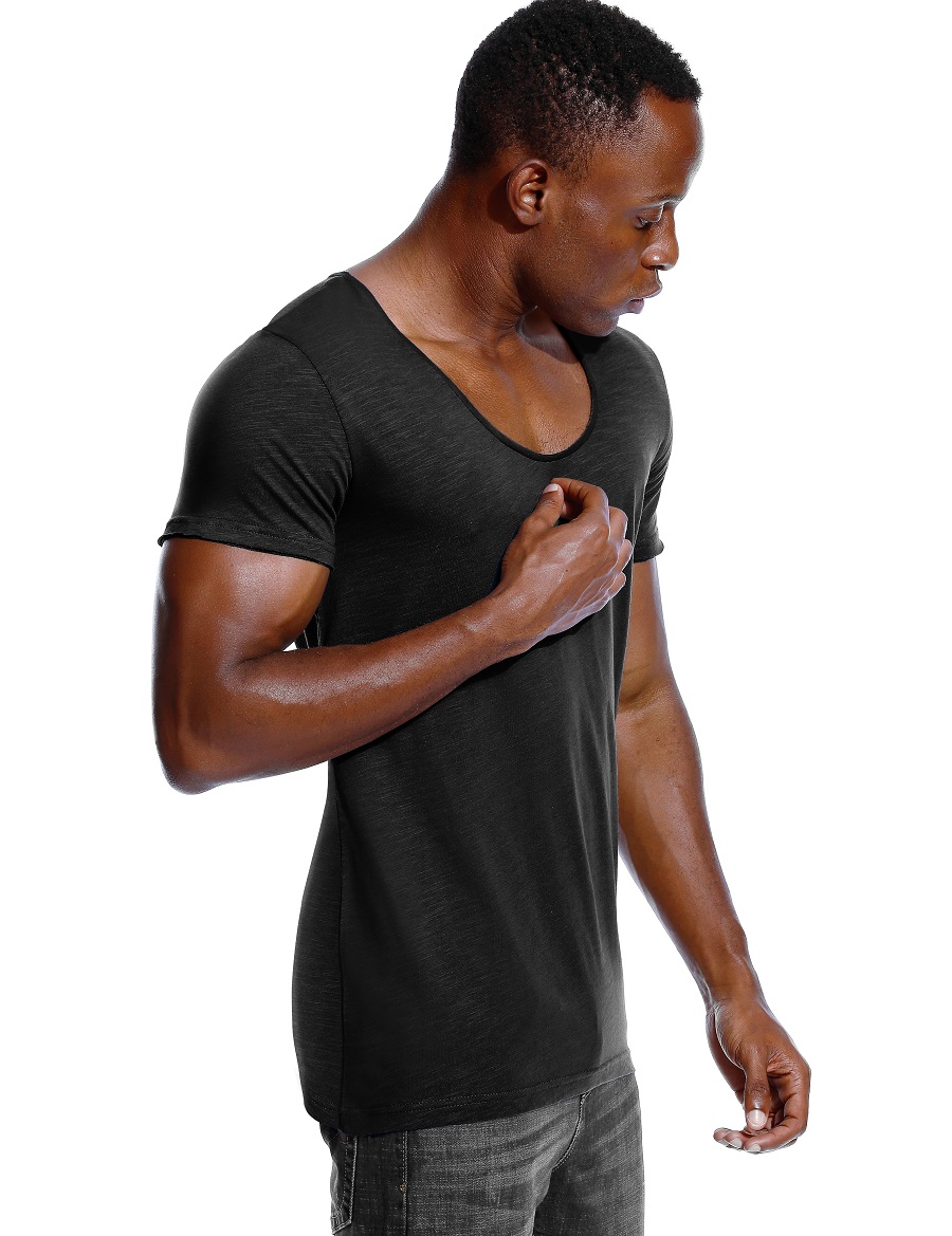 Muỗng Cổ Áo Nam Thấp Cắt Cổ V  - đánh giá và giá Undershirt Crew Neck